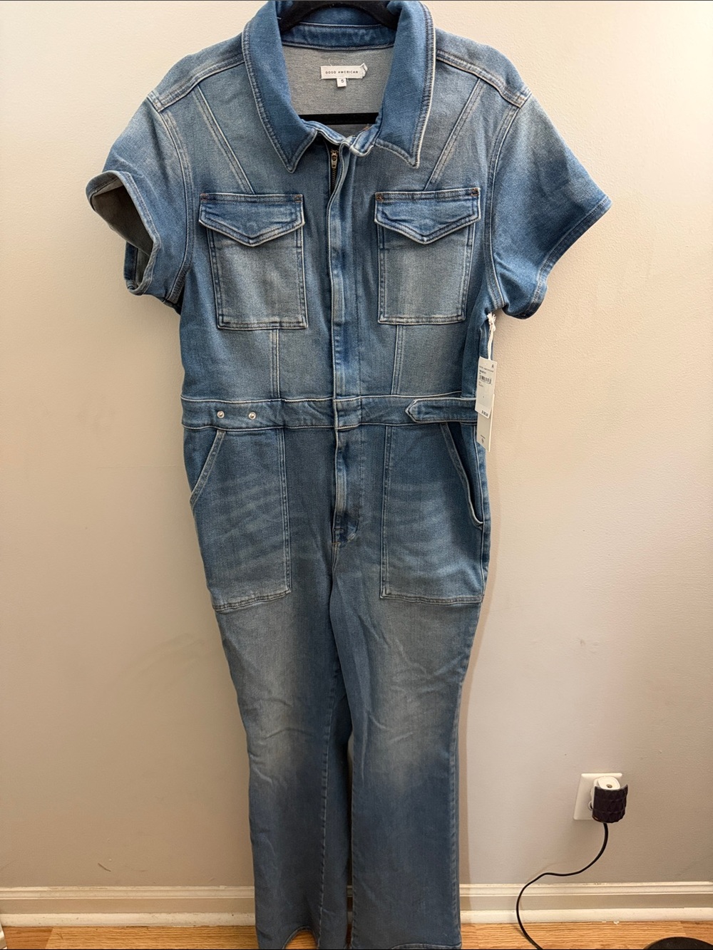 NWT Good American Denim Jumpsuit